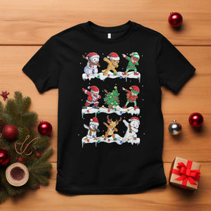 Dabbing Santa Elf Friends Christmas Light T Shirt TS11 Black Print Your Wear
