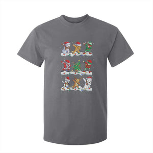 Dabbing Santa Elf Friends Christmas Light T Shirt For Kid TS11 Charcoal Print Your Wear