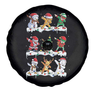 Dabbing Santa Elf Friends Christmas Light Spare Tire Cover TS11 Print Your Wear