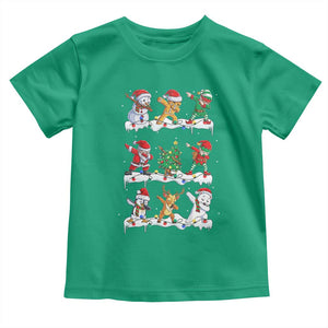 Dabbing Santa Elf Friends Christmas Light Toddler T Shirt TS11 Irish Green Print Your Wear