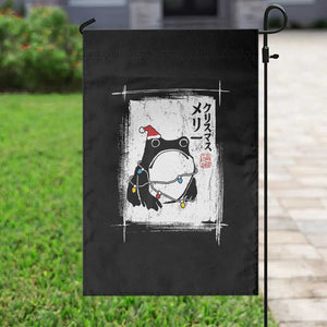 Funny Christmas Japanese Garden Flag Santa Frog Ukiyoe Art TS11 Print Your Wear