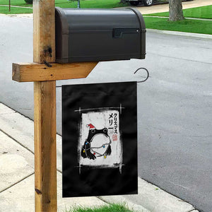 Funny Christmas Japanese Garden Flag Santa Frog Ukiyoe Art TS11 Print Your Wear