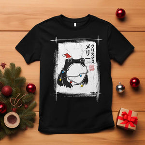 Funny Christmas Japanese T Shirt Santa Frog Ukiyoe Art TS11 Black Print Your Wear