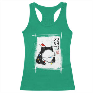 Funny Christmas Japanese Racerback Tank Top Santa Frog Ukiyoe Art TS11 Irish Green Print Your Wear