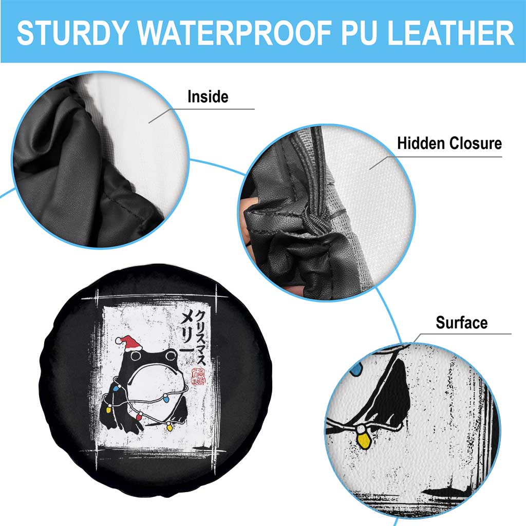 Funny Christmas Japanese Spare Tire Cover Santa Frog Ukiyoe Art TS11 Print Your Wear