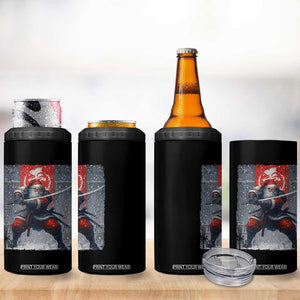 Christmas Samurai Santa 4 in 1 Can Cooler Tumbler Japanese Xmas Warrior Sword Katana TS11 Print Your Wear