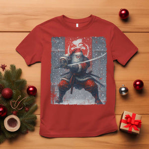 Christmas Samurai Santa T Shirt Japanese Xmas Warrior Sword Katana TS11 Red Print Your Wear