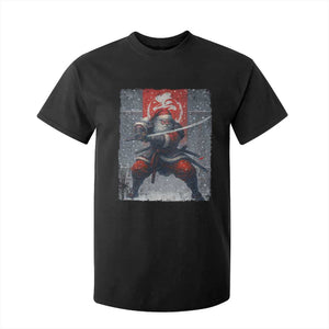 Christmas Samurai Santa T Shirt For Kid Japanese Xmas Warrior Sword Katana TS11 Black Print Your Wear