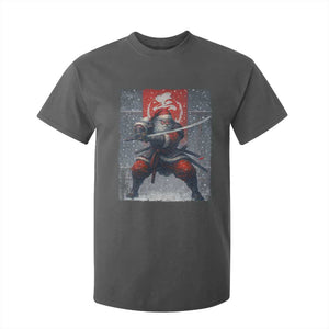 Christmas Samurai Santa T Shirt For Kid Japanese Xmas Warrior Sword Katana TS11 Dark Heather Print Your Wear