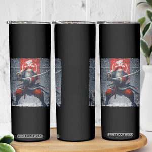 Christmas Samurai Santa Skinny Tumbler Japanese Xmas Warrior Sword Katana TS11 Print Your Wear
