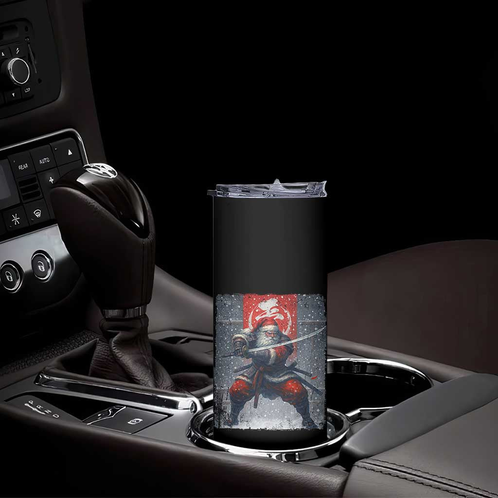 Christmas Samurai Santa Skinny Tumbler Japanese Xmas Warrior Sword Katana TS11 Print Your Wear
