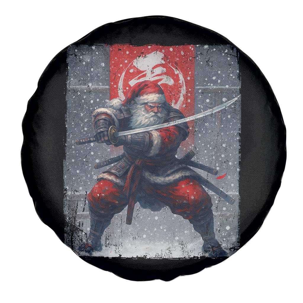 Christmas Samurai Santa Spare Tire Cover Japanese Xmas Warrior Sword Katana TS11 Print Your Wear