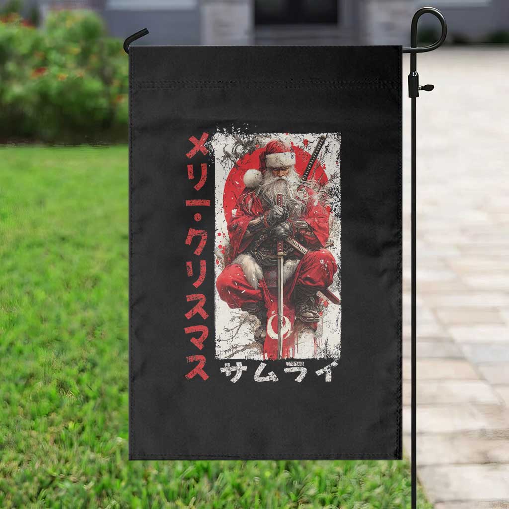 Christmas Samurai Santa Garden Flag Japanese Xmas Warrior Ukiyo-e Art TS11 Print Your Wear