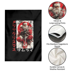 Christmas Samurai Santa Garden Flag Japanese Xmas Warrior Ukiyo-e Art TS11 Print Your Wear