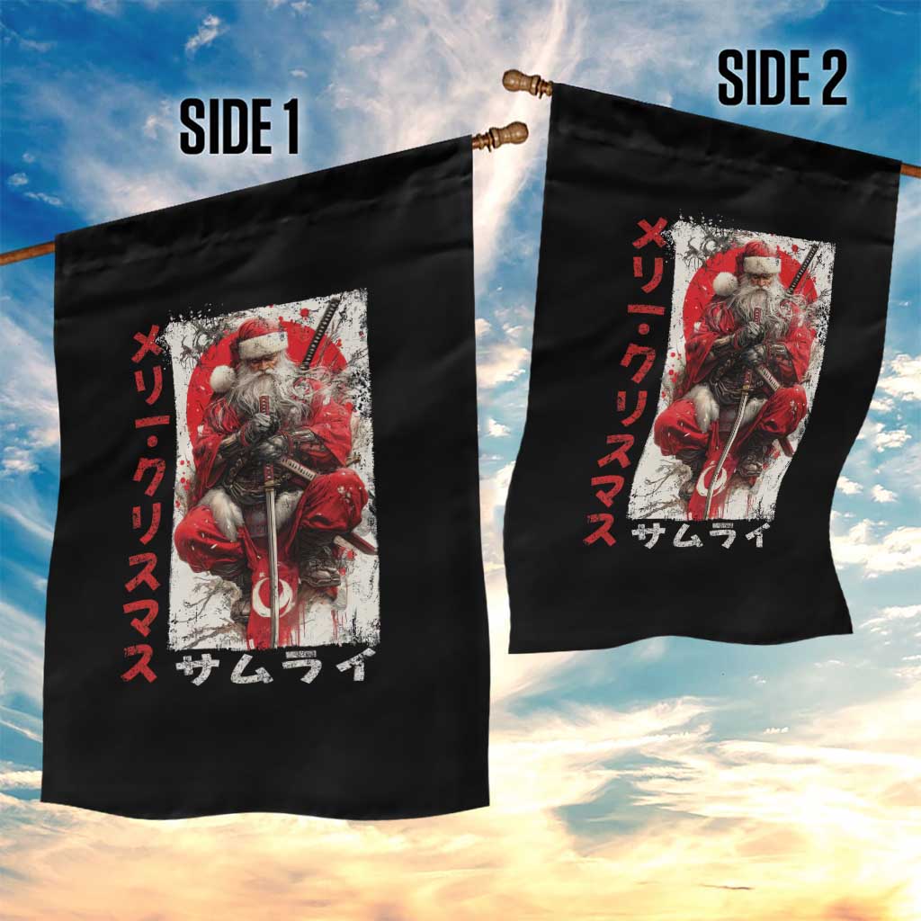 Christmas Samurai Santa Garden Flag Japanese Xmas Warrior Ukiyo-e Art TS11 Print Your Wear