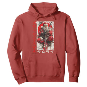 Christmas Samurai Santa Hoodie Japanese Xmas Warrior Ukiyo-e Art TS11 Red Print Your Wear