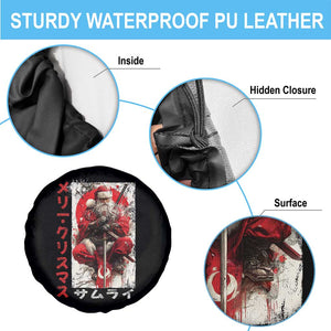 Christmas Samurai Santa Spare Tire Cover Japanese Xmas Warrior Ukiyo-e Art TS11 Print Your Wear