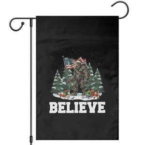 Funny Believe Bigfoot Christmas Garden Flag American Flag Sasquatch Holiday Gift TS11 Black Print Your Wear