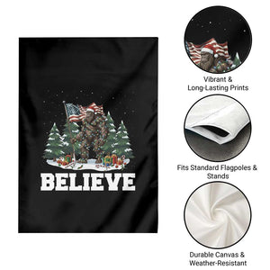 Funny Believe Bigfoot Christmas Garden Flag American Flag Sasquatch Holiday Gift TS11 Print Your Wear