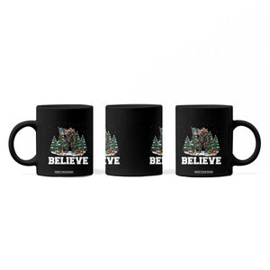 Funny Believe Bigfoot Christmas Coffee Mug American Flag Sasquatch Holiday Gift TS11 Print Your Wear