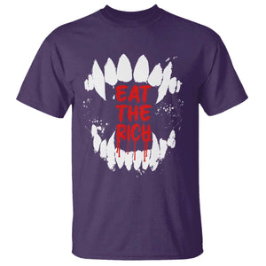 Eat The Rich T Shirt Vamp Fangs Social Activist TS11 Purple Print Your Wear