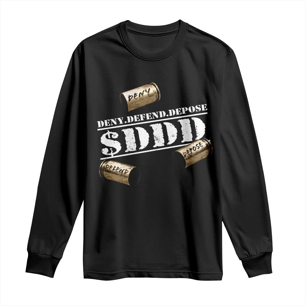 Deny Defend Depose Long Sleeve Shirt $DDD Vintage Bronze Bullet Shells TS11 Black Print Your Wear