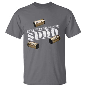 Deny Defend Depose T Shirt $DDD Vintage Bronze Bullet Shells TS11 Charcoal Print Your Wear