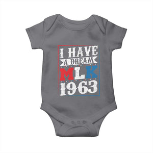 I Have A Dream Martin Luther King Baby Onesie MLK Day 1963 TS11 Charcoal Print Your Wear