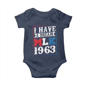 I Have A Dream Martin Luther King Baby Onesie MLK Day 1963 TS11 Navy Print Your Wear