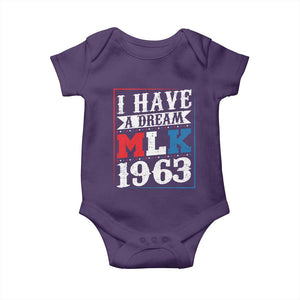 I Have A Dream Martin Luther King Baby Onesie MLK Day 1963 TS11 Purple Print Your Wear
