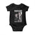 Martin Luther King And Malcolm X Baby Onesie Brothers In Arms Fighting Terrorism Power To The People TS11 Black Print Your Wear