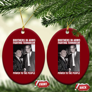 Martin Luther King And Malcolm X Ceramic Ornament Brothers In Arms Fighting Terrorism Power To The People TS11 Print Your Wear