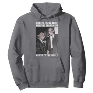 Martin Luther King And Malcolm X Hoodie Brothers In Arms Fighting Terrorism Power To The People TS11 Charcoal Print Your Wear