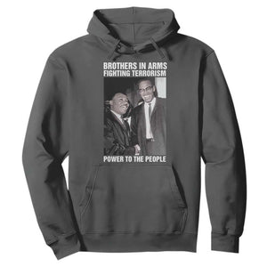 Martin Luther King And Malcolm X Hoodie Brothers In Arms Fighting Terrorism Power To The People TS11 Dark Heather Print Your Wear