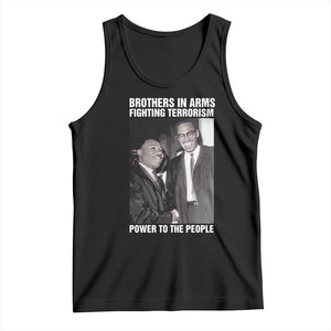 Martin Luther King And Malcolm X Tank Top Brothers In Arms Fighting Terrorism Power To The People TS11 Black Print Your Wear