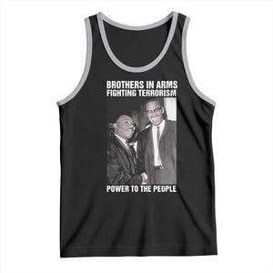 Martin Luther King And Malcolm X Tank Top Brothers In Arms Fighting Terrorism Power To The People TS11 Black Athletic Heather Print Your Wear