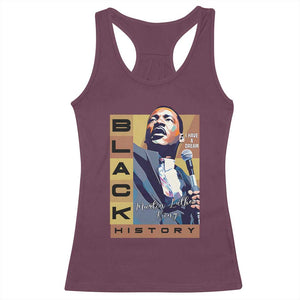 I Have A Dream Martin Luther King MLK Quote Racerback Tank Top Black History Month TS11 Maroon Print Your Wear