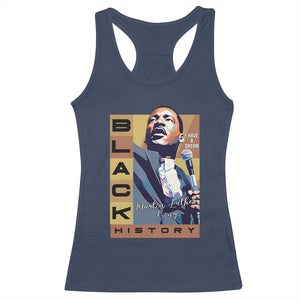 I Have A Dream Martin Luther King MLK Quote Racerback Tank Top Black History Month TS11 Navy Print Your Wear