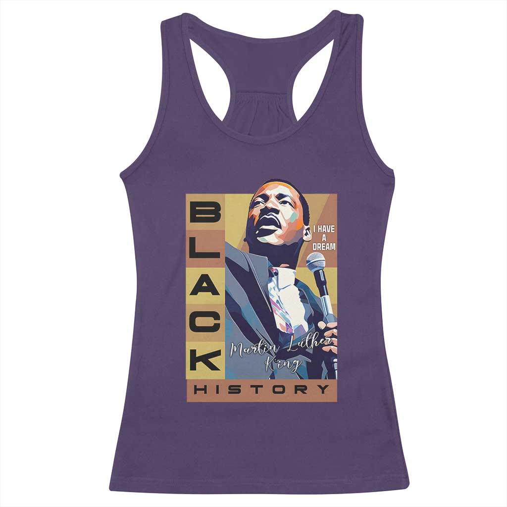 I Have A Dream Martin Luther King MLK Quote Racerback Tank Top Black History Month TS11 Purple Print Your Wear