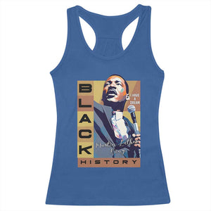 I Have A Dream Martin Luther King MLK Quote Racerback Tank Top Black History Month TS11 Royal Blue Print Your Wear