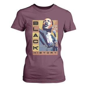 I Have A Dream Martin Luther King MLK Quote T Shirt For Women Black History Month TS11 Maroon Print Your Wear