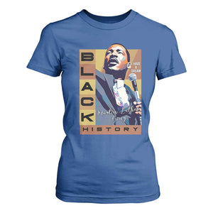 I Have A Dream Martin Luther King MLK Quote T Shirt For Women Black History Month TS11 Royal Blue Print Your Wear
