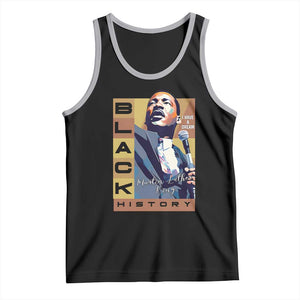 I Have A Dream Martin Luther King MLK Quote Tank Top Black History Month TS11 Black Athletic Heather Print Your Wear