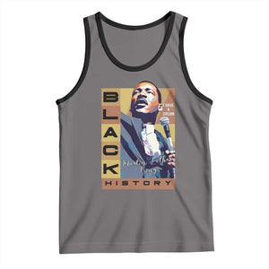 I Have A Dream Martin Luther King MLK Quote Tank Top Black History Month TS11 Deep Heather Black Print Your Wear