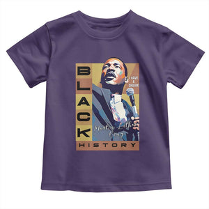 I Have A Dream Martin Luther King MLK Quote Toddler T Shirt Black History Month TS11 Purple Print Your Wear