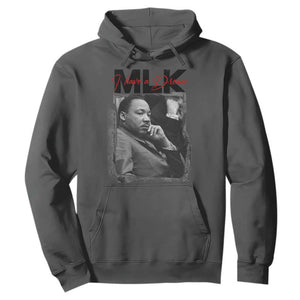 MLK I Have A Dream Hoodie Dr Martin Luther King Jr Black History Month TS11 Dark Heather Print Your Wear