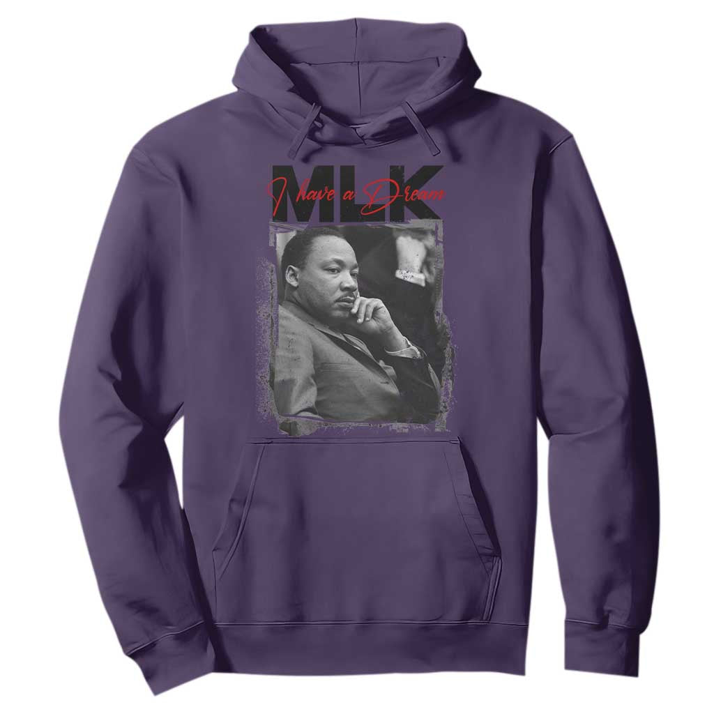 MLK I Have A Dream Hoodie Dr Martin Luther King Jr Black History Month TS11 Purple Print Your Wear