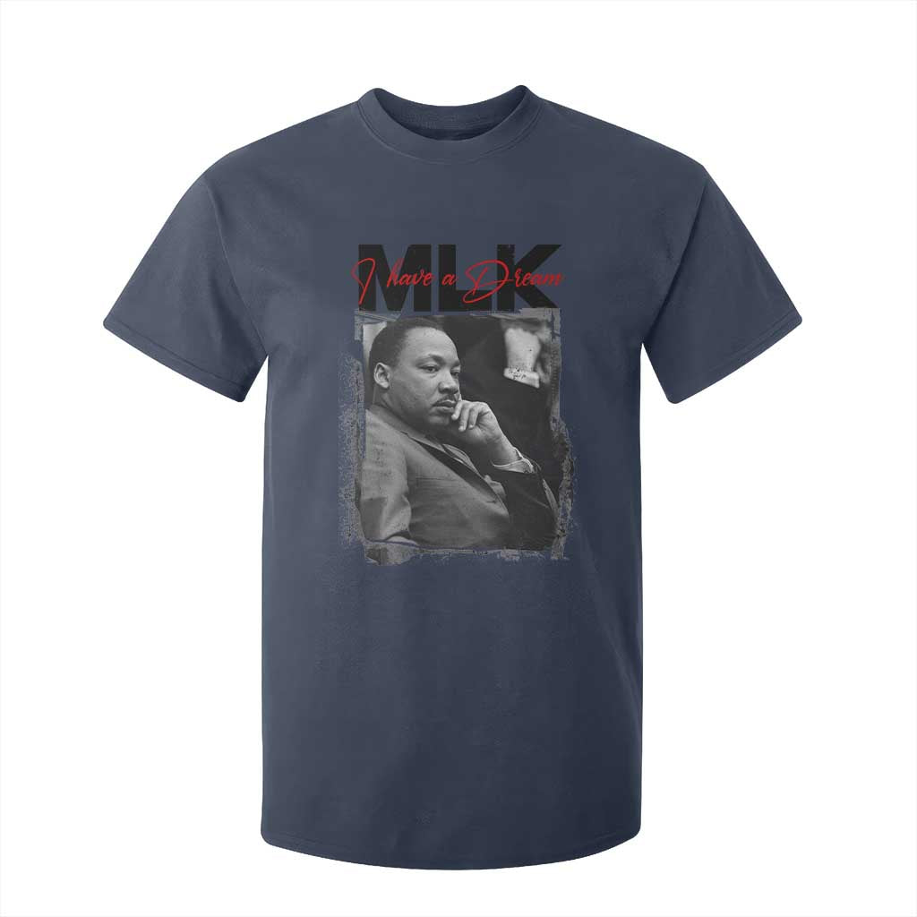 MLK I Have A Dream T Shirt For Kid Dr Martin Luther King Jr Black History Month TS11 Navy Print Your Wear