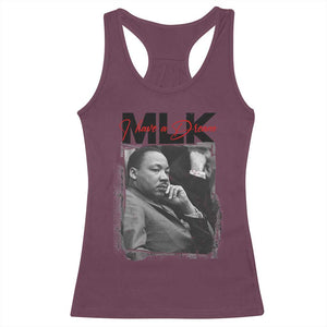 MLK I Have A Dream Racerback Tank Top Dr Martin Luther King Jr Black History Month TS11 Maroon Print Your Wear