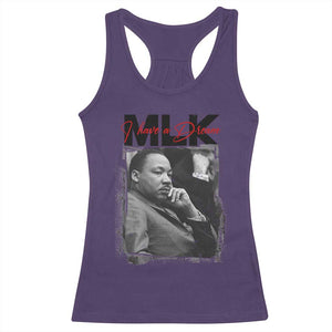 MLK I Have A Dream Racerback Tank Top Dr Martin Luther King Jr Black History Month TS11 Purple Print Your Wear